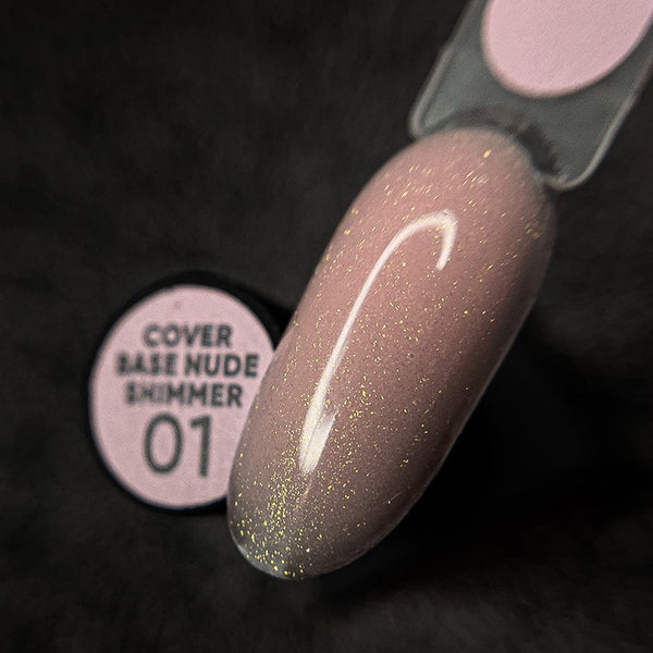 NAILSOFTHEDAY Cover base nude shimmer 01 10ml